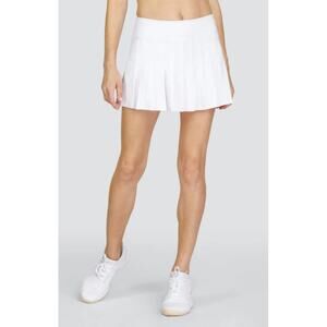 Tail Women's Chalk White Jillian 13.5" Pull-On Pleated Skort Size M
